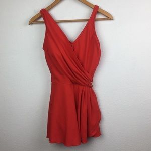 Vintage Red Swimsuit
